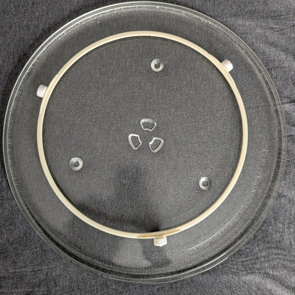 Microwave Clear Glass Turntable Plate / Tray Replacement Plate 13.5" 05